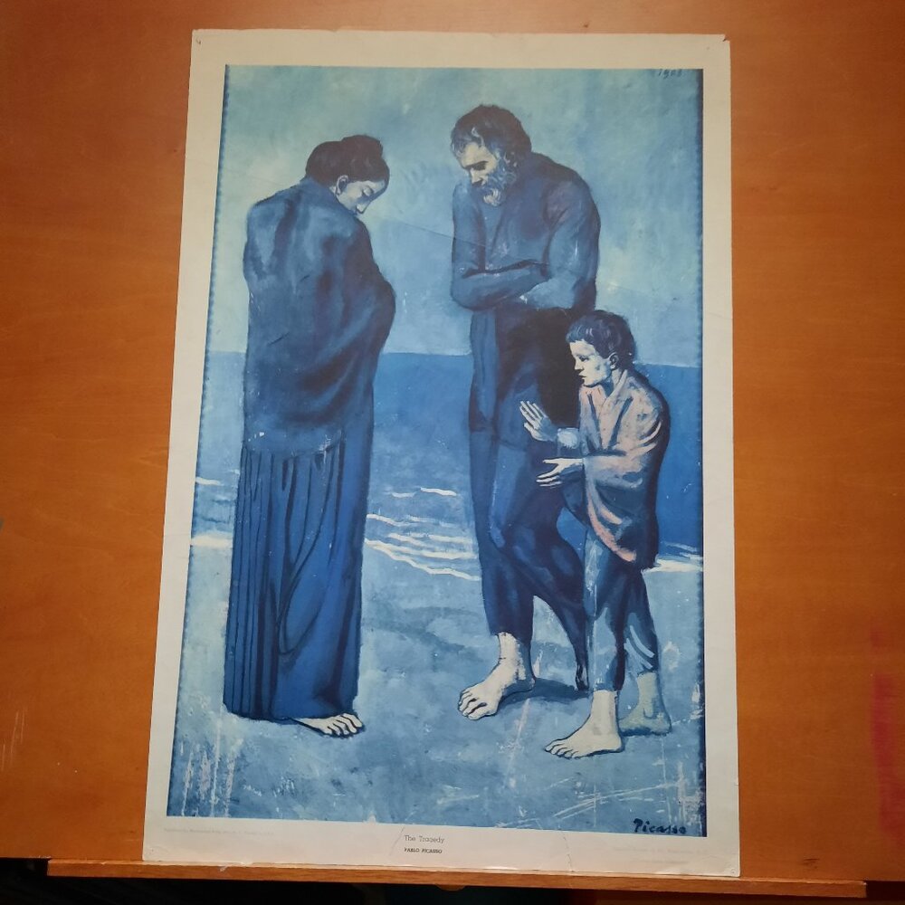 Art Print, "The Tragedy" by Pablo Picasso